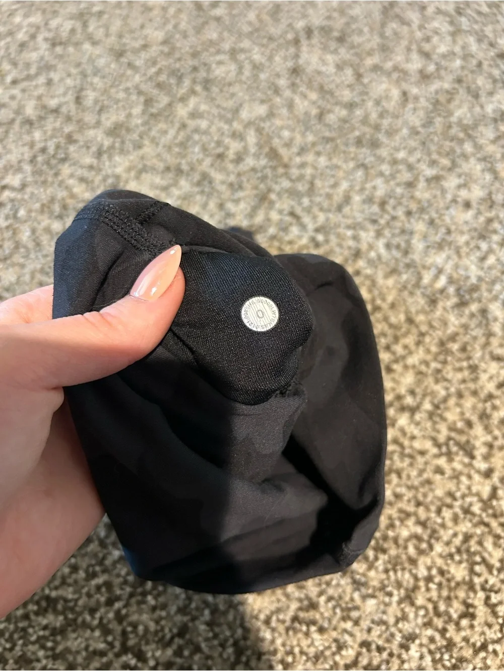 Lululemon High-Waist Black Camo Women’s Active Shorts